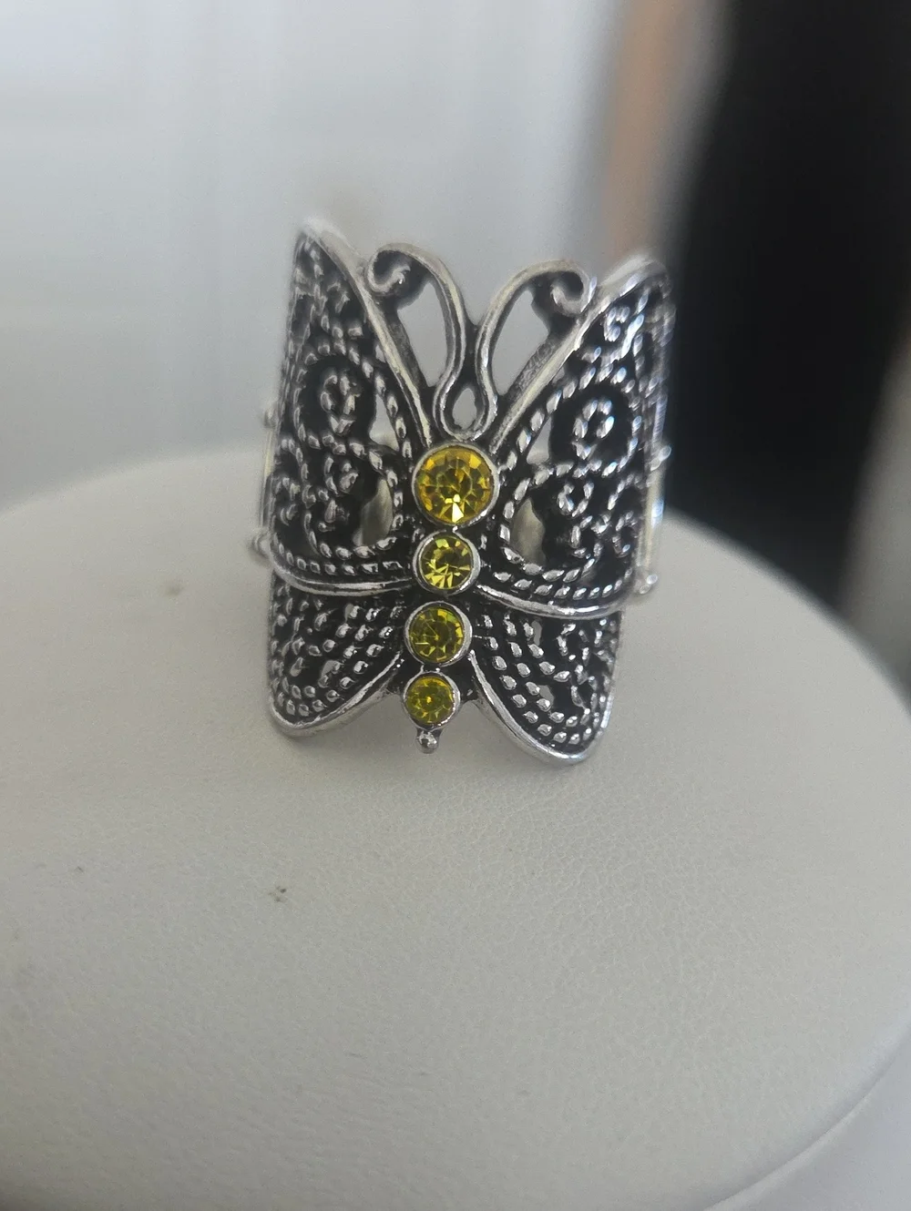 Paparazzi Butterfly Ring Yellow NWT